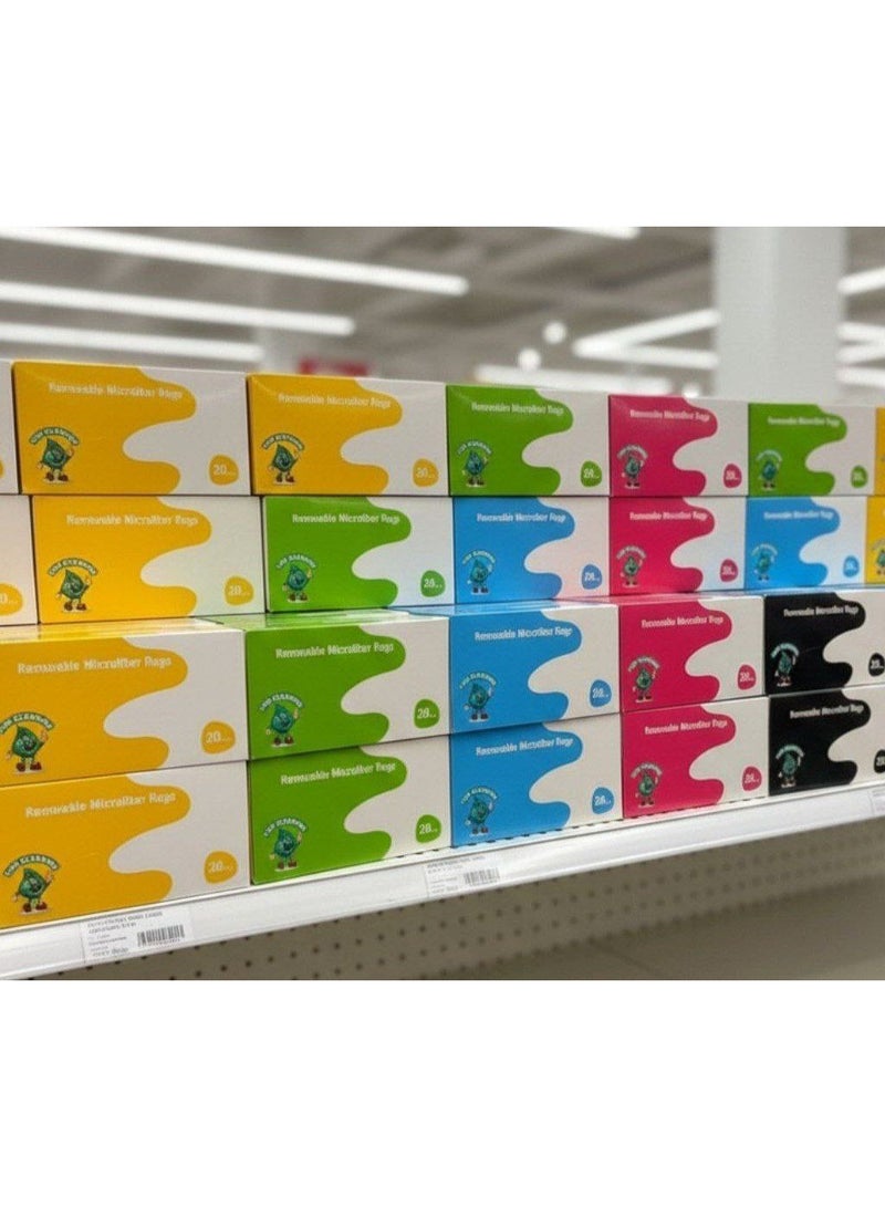 Colored Microfiber Cloths Box (20 Cloths) - Image 5